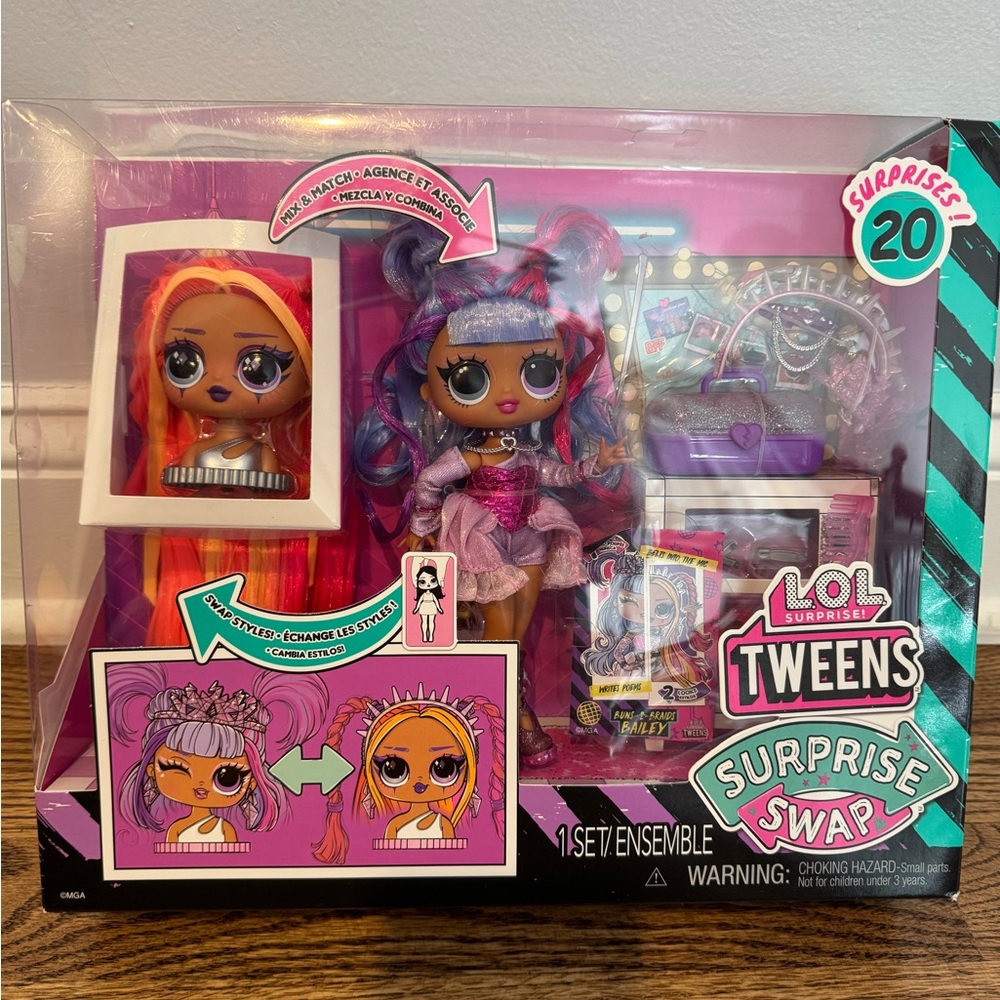 L.O.L. Surprise! Tweens Swap Doll Set - Pink and Purple